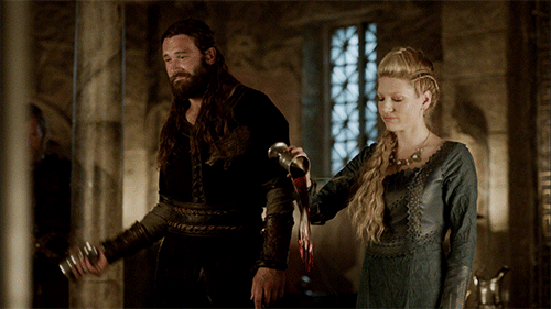 'Vikings' - Lagertha y Rollo