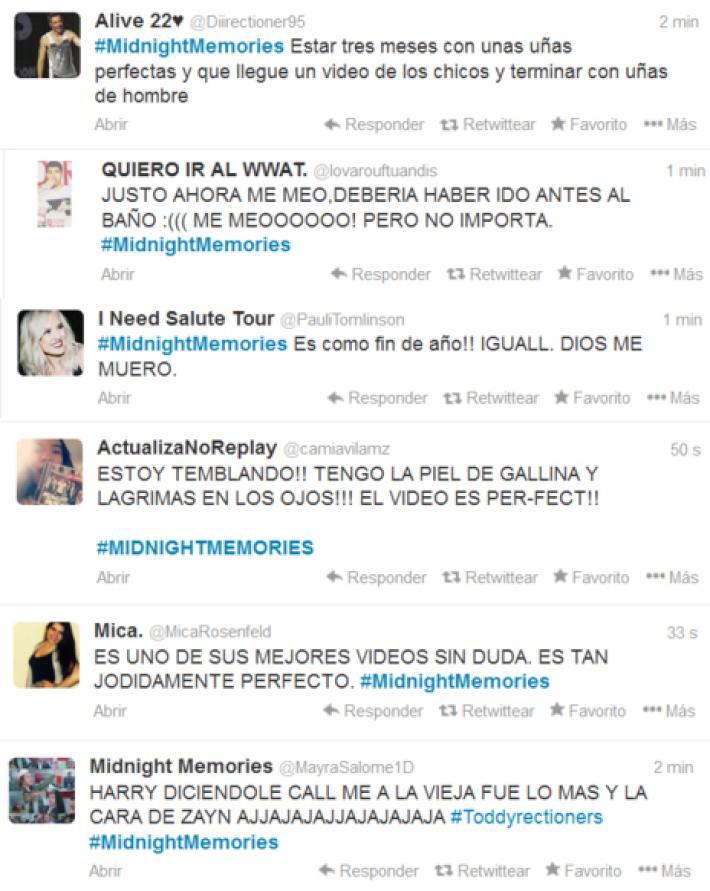 One Direction: Twitter Reacciona al Estreno del Videoclip de Midnight Memories