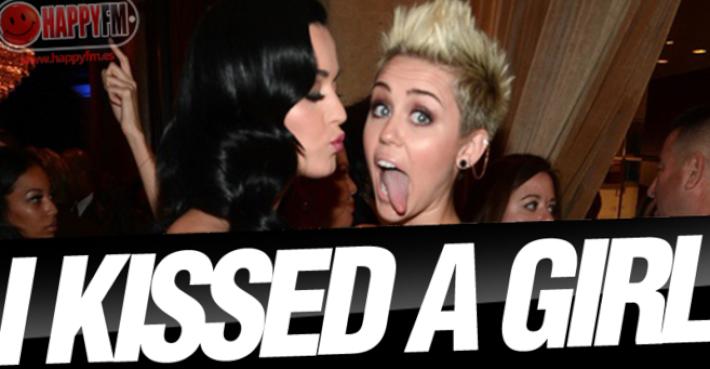 El Beso Con Lengua de Miley Cyrus y Katy Perry (Vídeo)