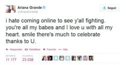 Ariana Grande Harta de las Peleas de Fans