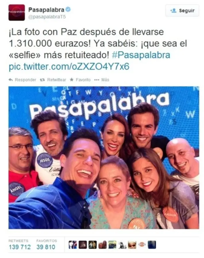 Ganadora del Bote de Pasapalabra: la Selfie que Revolucionó Twitter