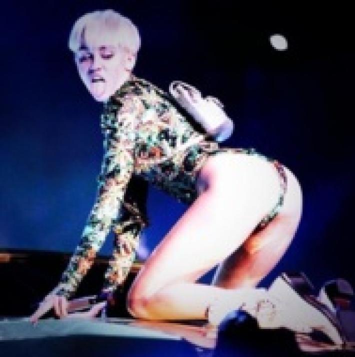 Miley Cyrus Pilla a un Paparazzi Grabándole en su Casa