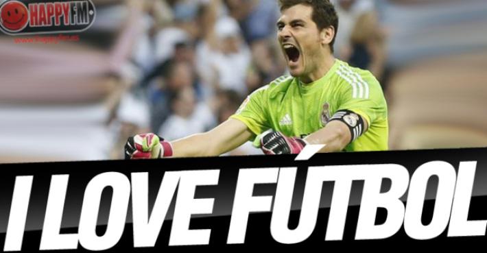 Iker Casillas y Sara Carbonero Celebran la Victoria del Madrid con un Abrazo