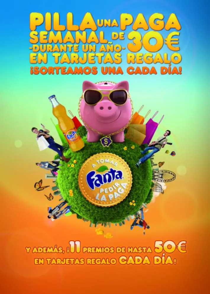 Consigue con Fanta una Paga Semanal de 30 Euros Durante un Año