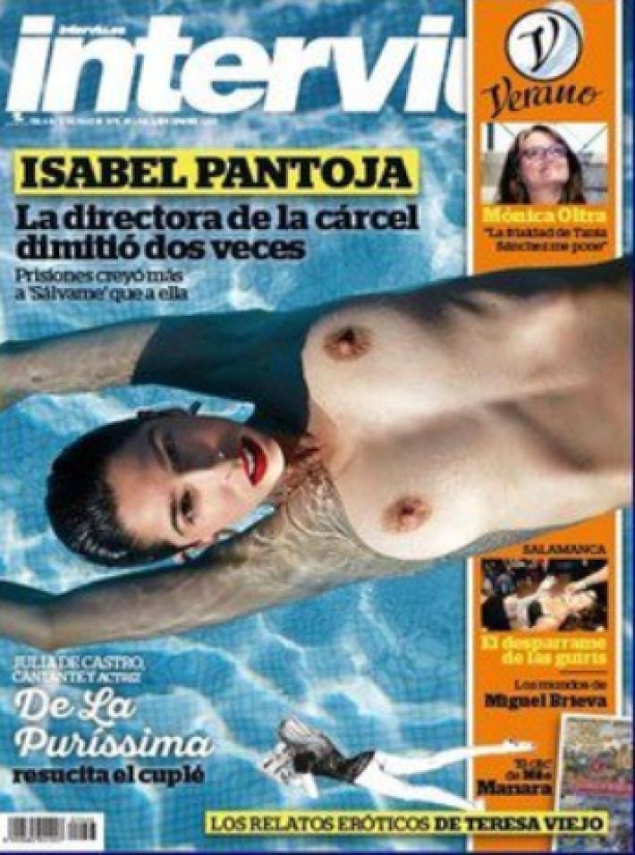 Julia de Castro, Cuplista de Moda, Desnuda en la Portada de Interviú