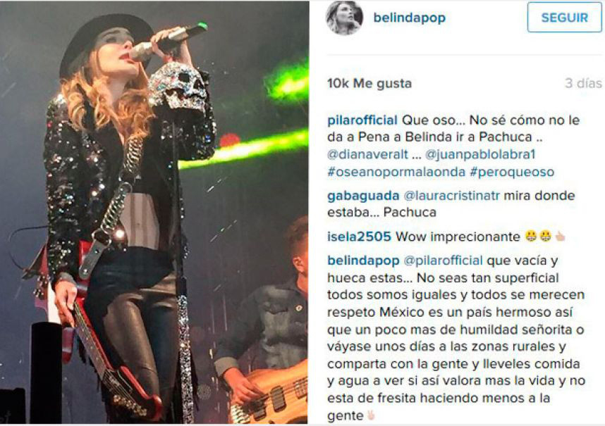 La Pelea de Belinda con una Fan en Instagram