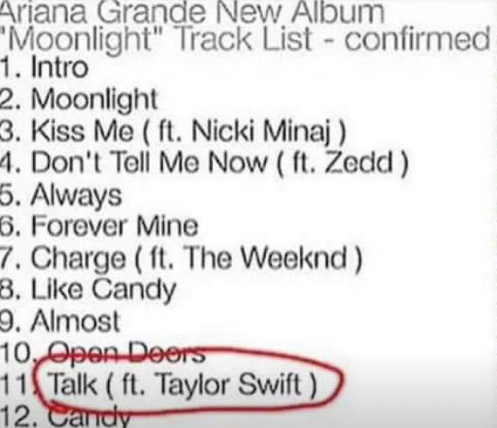 Taylor Swift ¿Colabora en el Nuevo Disco de Ariana Grande?