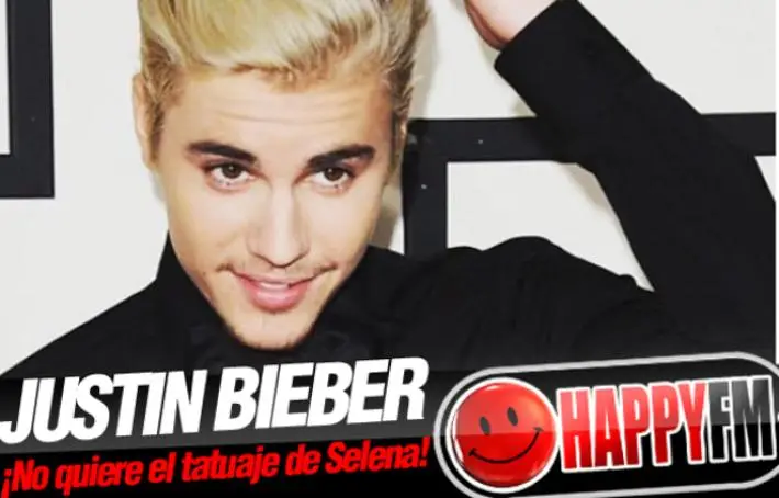 Justin Bieber Confiesa que Quiere Quitarse el Tatuaje de Selena Gómez