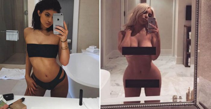 Kylie Jenner Recrea el Desnudo de Kim Kardashian en Instagram