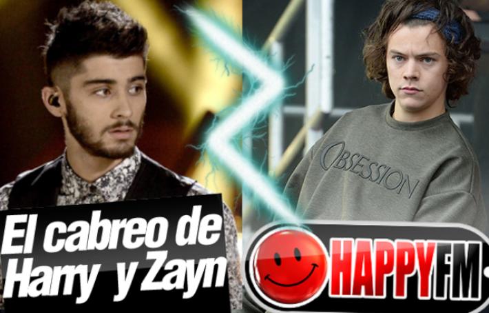 Harry Styles, Enfadado con Zayn Malik