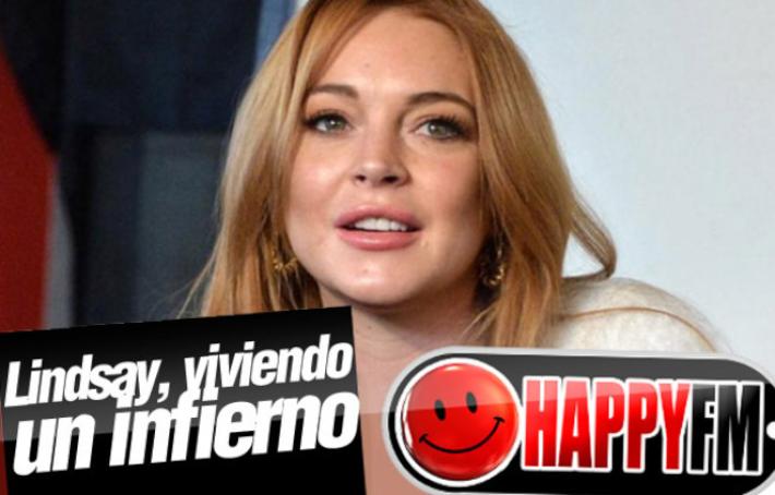 Lindsay Lohan, Agredida en Público por su Pareja