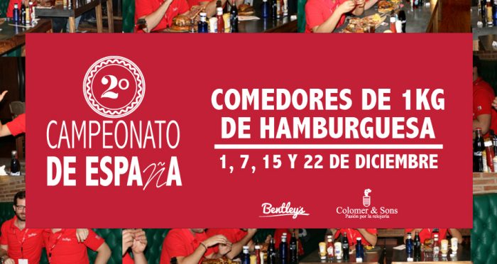 Bentleys Burger Celebra el  Segundo Campeonato de España de Comedores de Hamburguesa