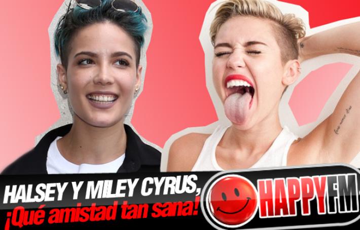 Miley Cyrus y Halsey Protagonizan el Abrazo Más Bonito de los iHeartRadio Music Awards