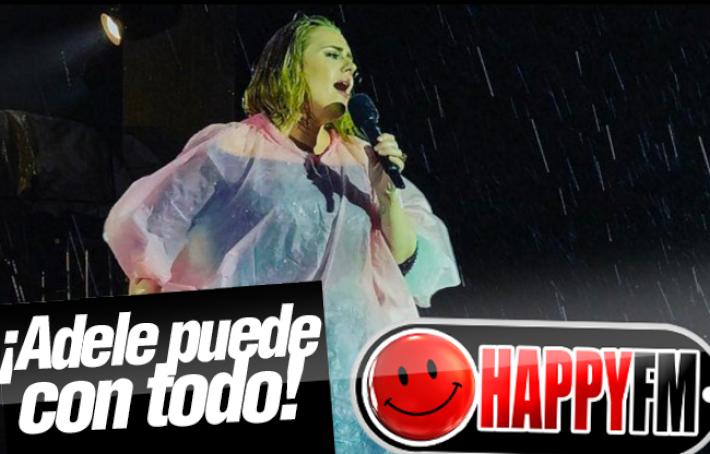 Adele se Olvida del Mal Tiempo para Hacer Felices a sus Fans