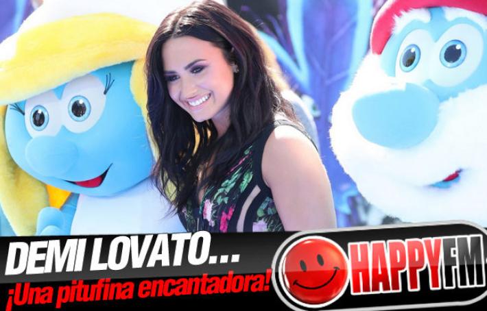 Demi Lovato se lo Pasa en Grande Promocionando ‘Los Pitufos: La Aldea Perdida’