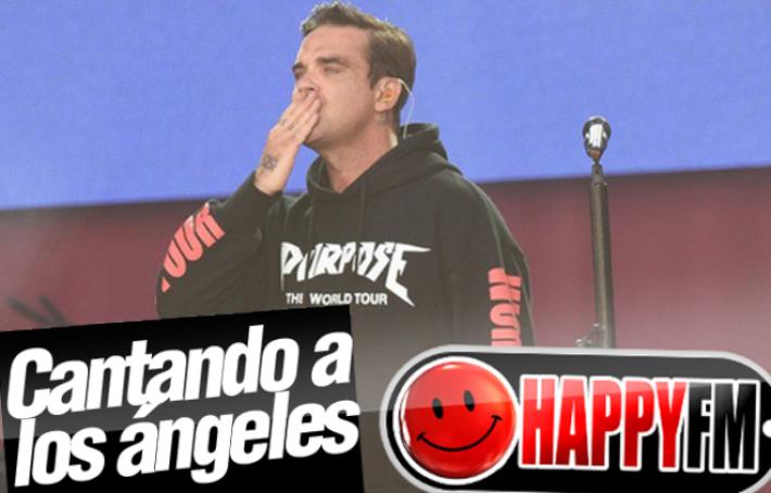 Robbie Williams Canta a Todos los ‘Ángeles’ en el Concierto Homenaje de Manchester