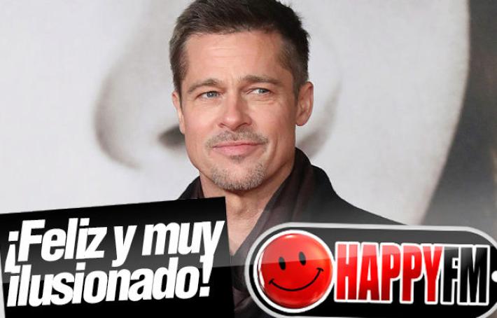 Brad Pitt, Sonriente y muy Feliz con su Nuevo y Curioso Empleo