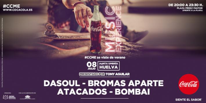 Coca-Cola Music Experience Tour 2017 Aterriza en Punta Umbría con un Increíble Cartel