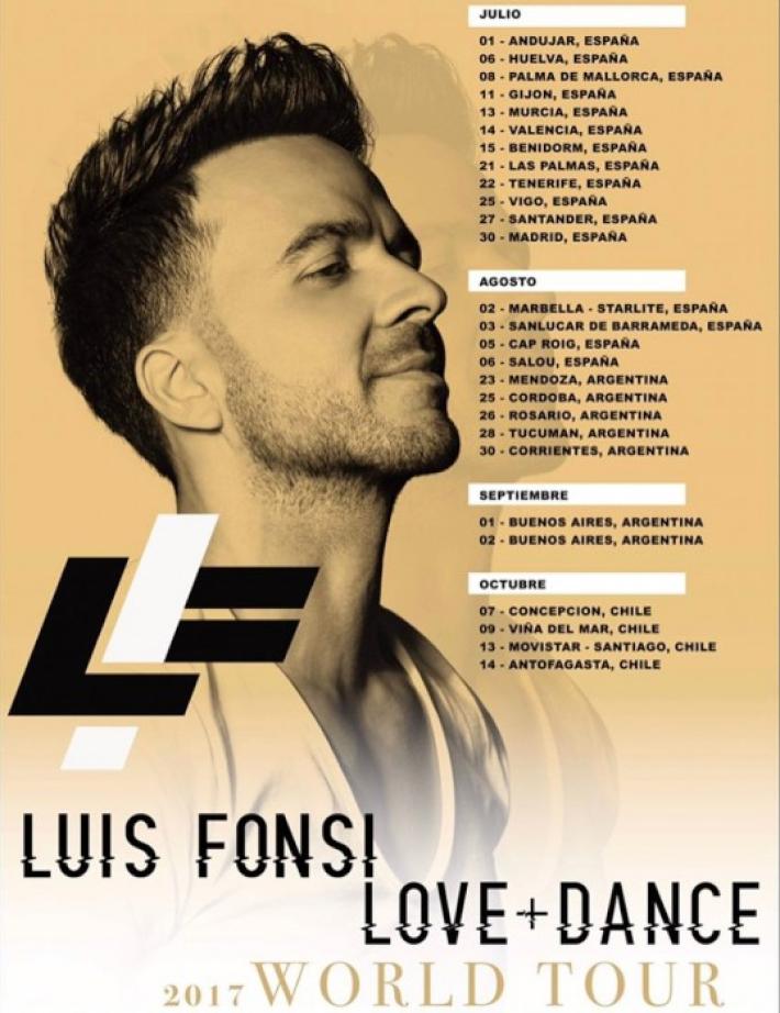 Luis Fonsi en España: Así será la gira ‘Love + Dance World Tour’