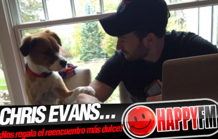 Chris Evans se reúne con Dodger, su perro, y el vídeo del reencuentro es lo mejor que verás en mucho tiempo