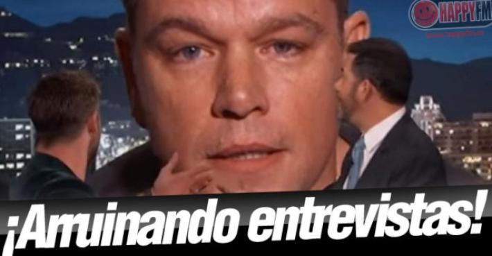 Matt Damon intenta arruinar la entrevista de Chris Hemsworth en el programa de Jimmy Kimmel