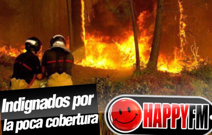 Twitter enfurece con las cadenas de televisión por la falta de cobertura de los incendios de Galicia