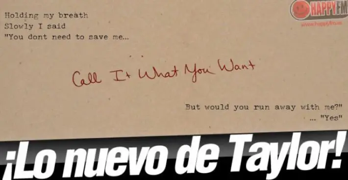 ‘Call It What You Want’ de Taylor Swift: Letra (lyrics) en español y audio