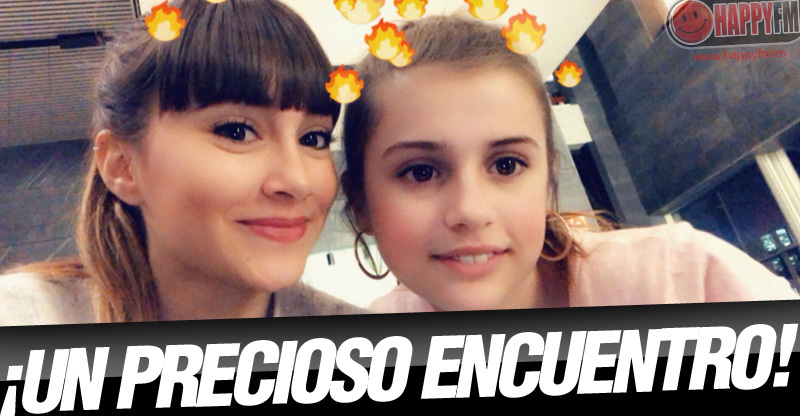 El maravilloso encuentro entre Aitana y la pequeña Elida