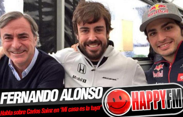 Fernando Alonso aparece por sorpresa en ‘Mi casa es la tuya’ con Carlos Sainz