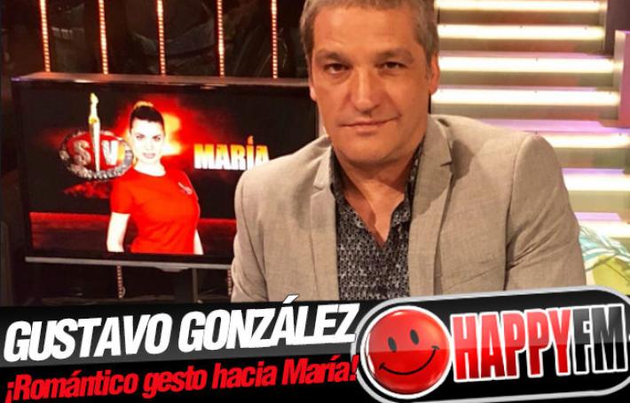 Gustavo González y su preciosa declaración de amor a María Lapiedra en directo
