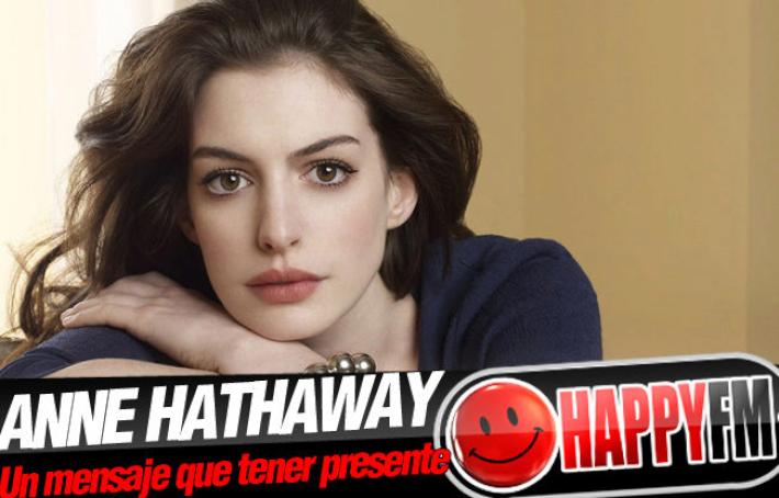 Anne Hathaway lanza un mensaje a aquellos que van a llamarla «gorda» en los próximos meses