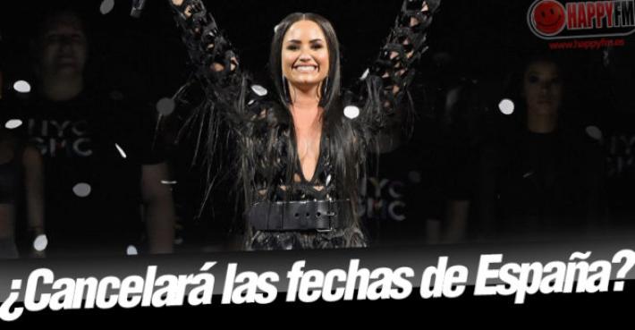 Los rumores señalan que Demi Lovato podría cancelar sus conciertos en España