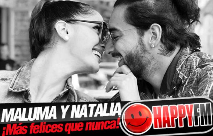 Maluma y Natalia Barulich nos regalan un besazo que demuestra su amor