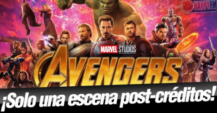 ‘Vengadores: Infinity War’ solo tendrá una escena post-créditos