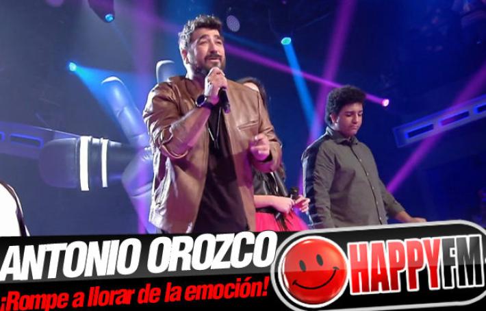 Antonio Orozco rompe a llorar con esta impresionante actuación en ‘La Voz Kids’