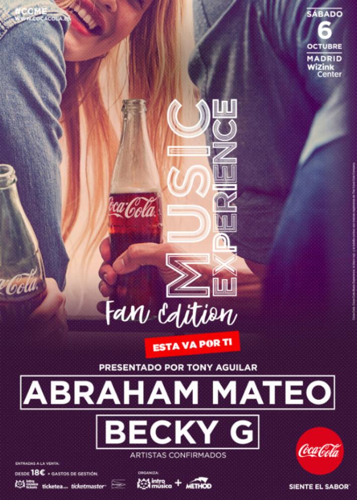 Abraham Mateo y Becky G, primeros confirmados de Coca-Cola Music Experience