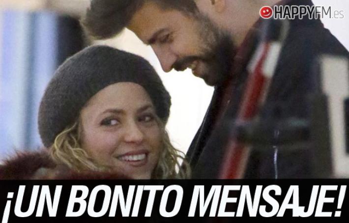 Gerard Piqué sorprende a Shakira con un romántico mensaje en el inicio de su gira mundial