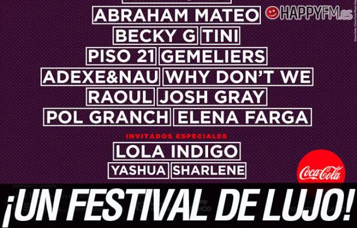 Lola Indigo, Yashua y Sharlene, nuevos confirmados de Coca-Cola Music Experience Fan Edition