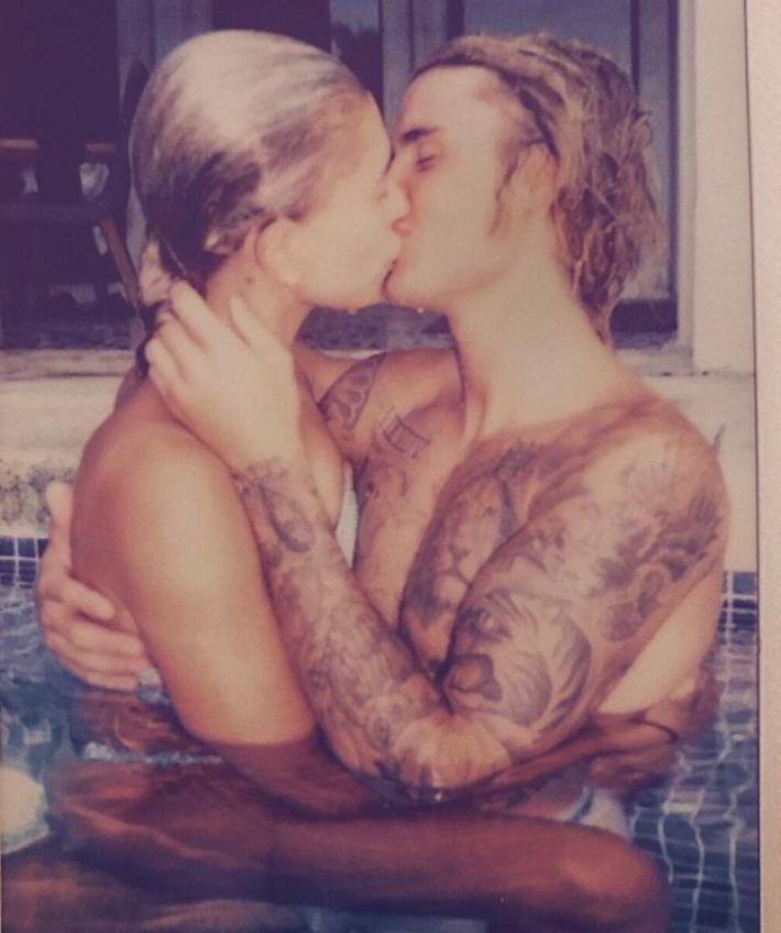 Justin Bieber y Hailey Baldwin en Instagram