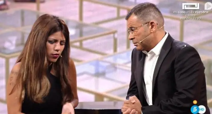 Isa Pantoja y Jorge Javier Vázquez en el plató de 'GH VIP 6'