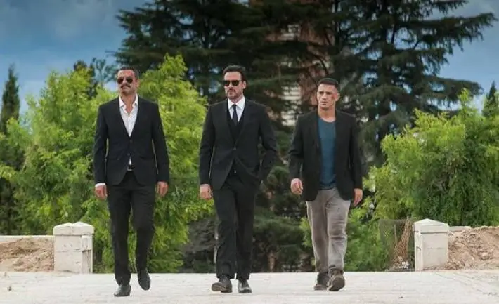 Isak Férriz, Daniel Grao y Carlos Librado