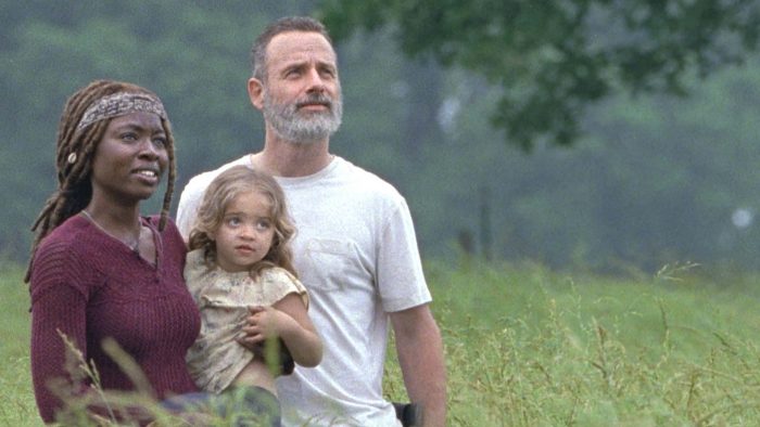 Michonne, Judith y Rick Grimes