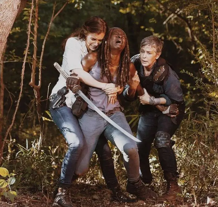 Maggie, Michonne y Carol