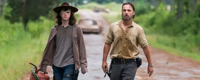 Rick Grimes y Carl Grimes