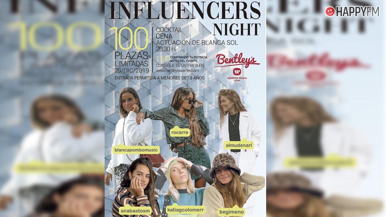 Blanca Sol actuará en Bentleys Warner Music Lounge en la ‘Influencers Night’