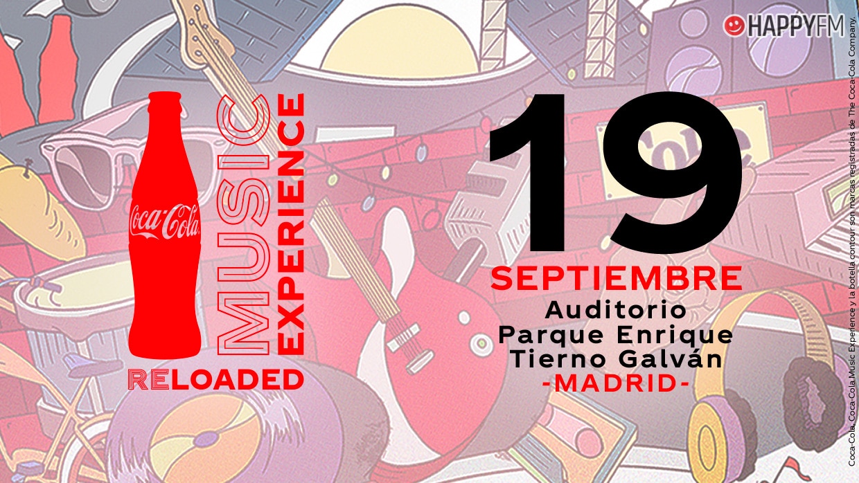 ‘Coca-Cola Music Experience Reloaded’ se celebrará el 19 de septiembre en el Parque Enrique Tierno Galván