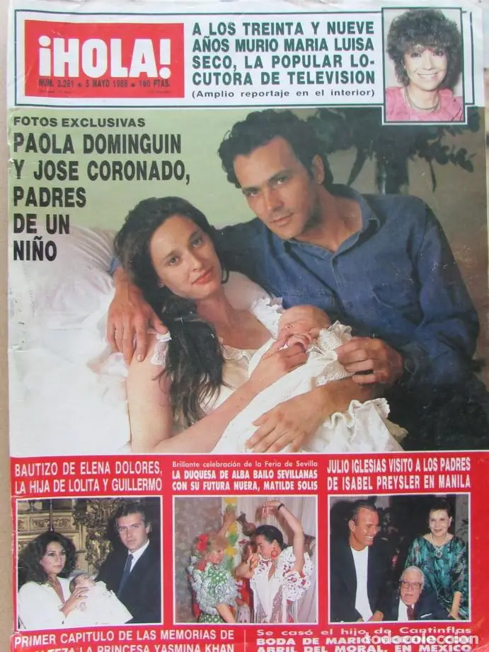 Paola Dominguín fue madre junto a José Coronado de NIcolás, el hijo que tuvieron durante su relación