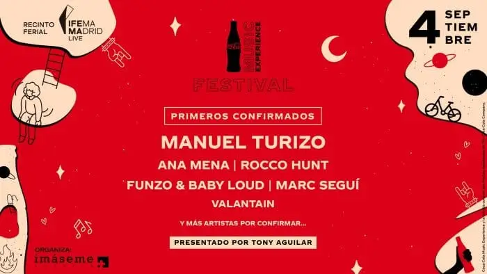 ‘Coca-Cola Music Experience 2021’: Manuel Turizo, Ana Mena y Marc Seguí, entre los primeros artistas confirmados 