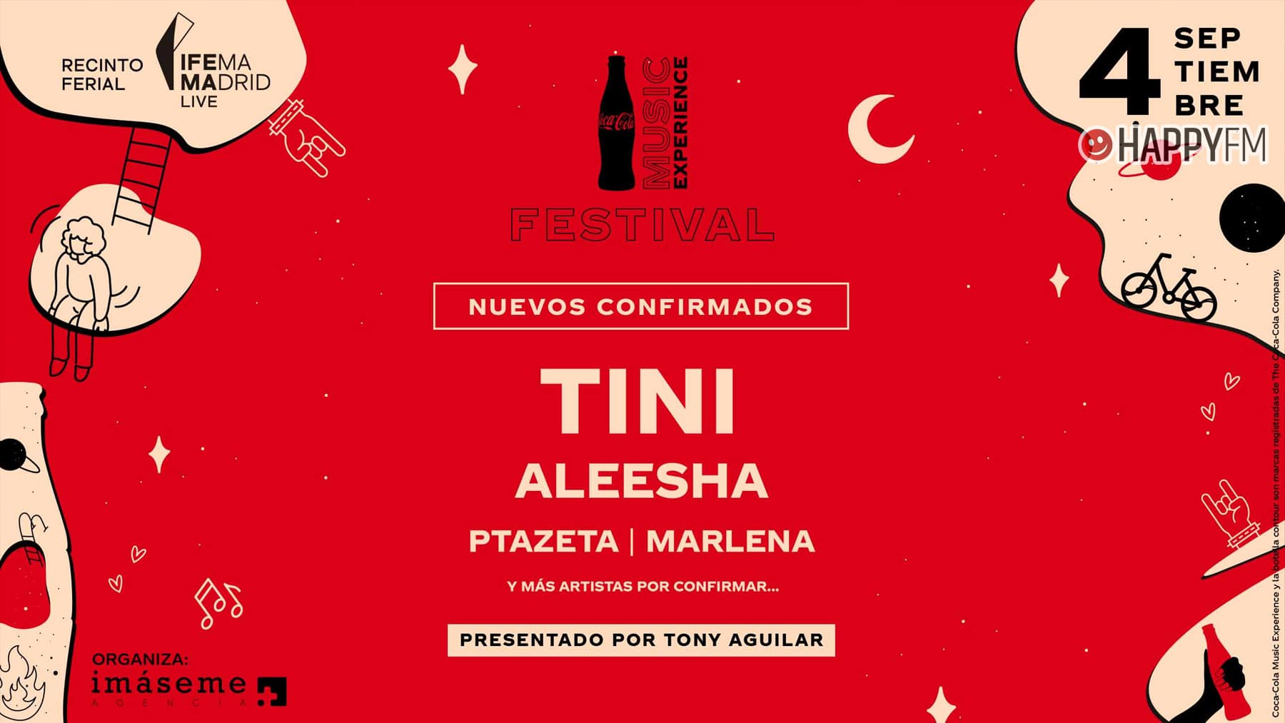 ‘Coca-Cola Music Experience 2021’: Tini, Aleesha, Ptazeta y Marlena, entre los nuevos confirmados