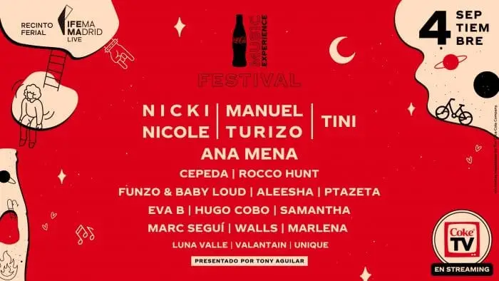‘Coca-Cola Music Experience 2021’ se emitirá en streaming a través de Coke TV 